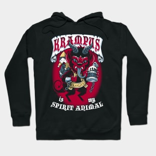 Krampus is My Spirit Animal - Creepy Cute Goth - Holidays Hoodie